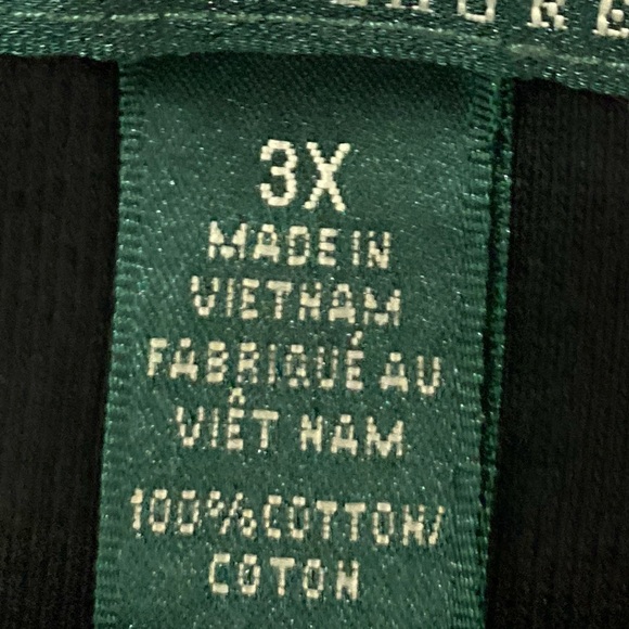 Lauren Ralph Lauren Black Long Sleeve Tee Shirt Size 3X - Picture 9 of 9